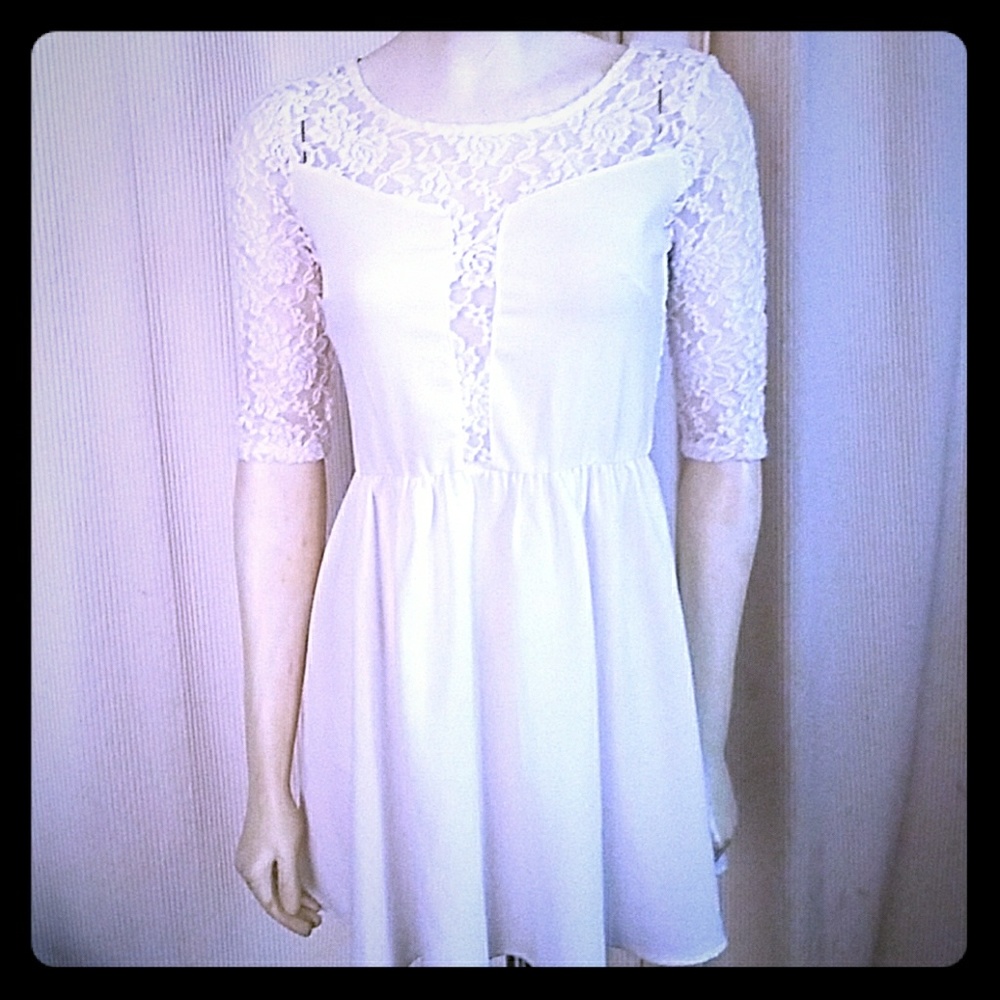 White swing dress